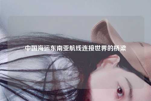 中国海运东南亚航线连接世界的桥梁